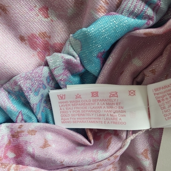 New LoveShackFancy x Hurley Cropped Bomber Jacket Under The Sea NWT Large - Picture 15 of 15